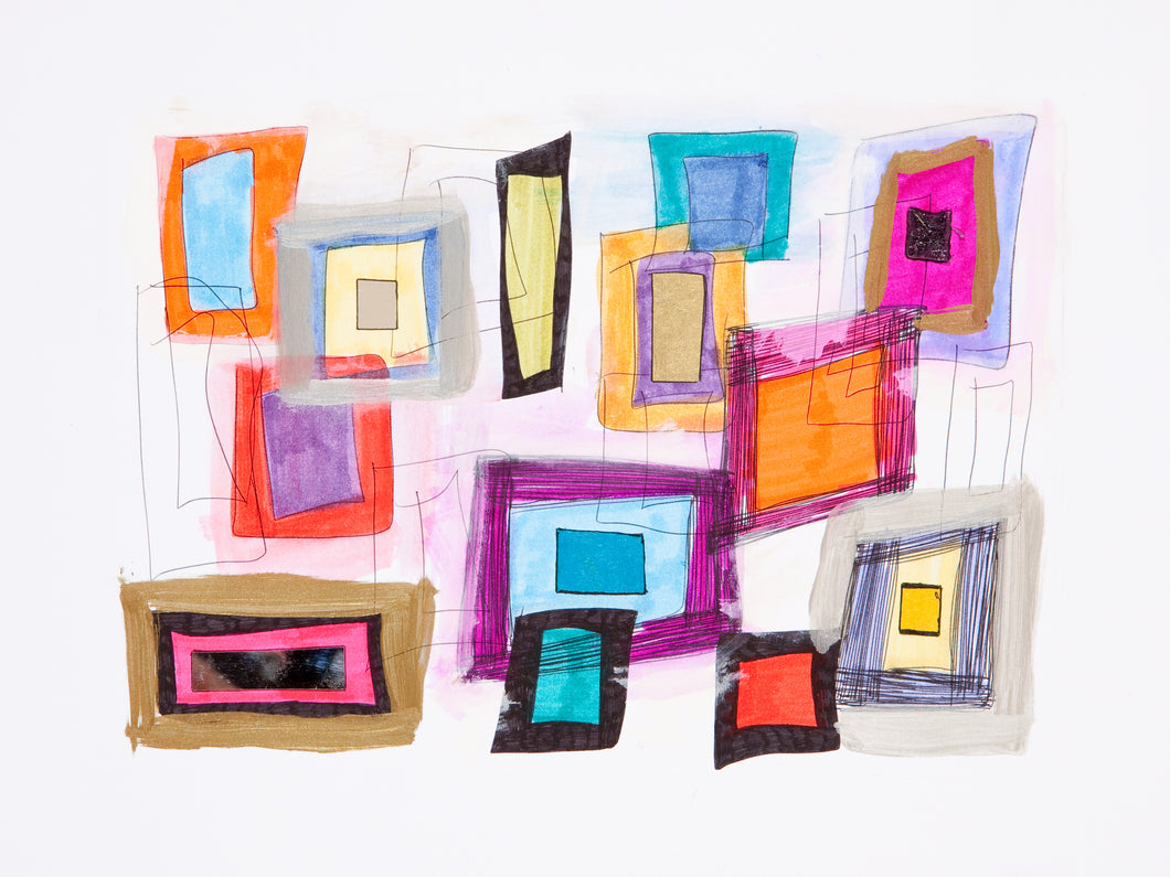 Patchwork XVI (Framed)